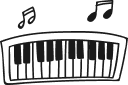 obrazek przedstawiający ilustrację fortepianu symbolizujący zajęcia muzyczne